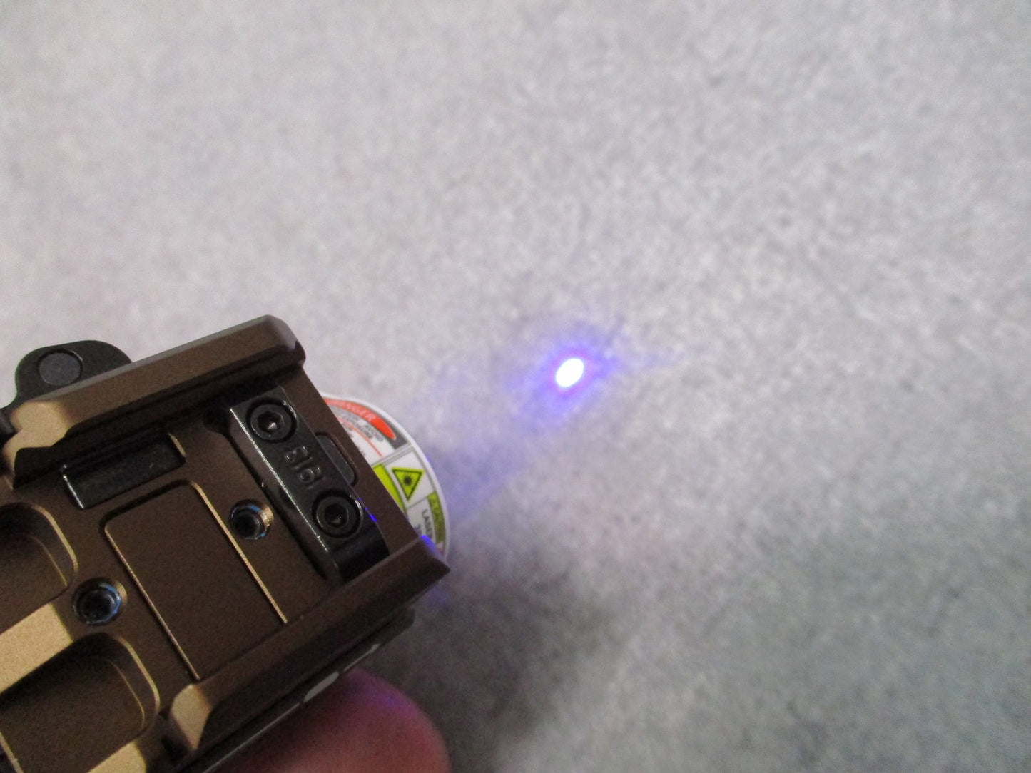Olight Baldr S BL Tactical Light & Blue Laser Combo - Desert Tan - Excellent