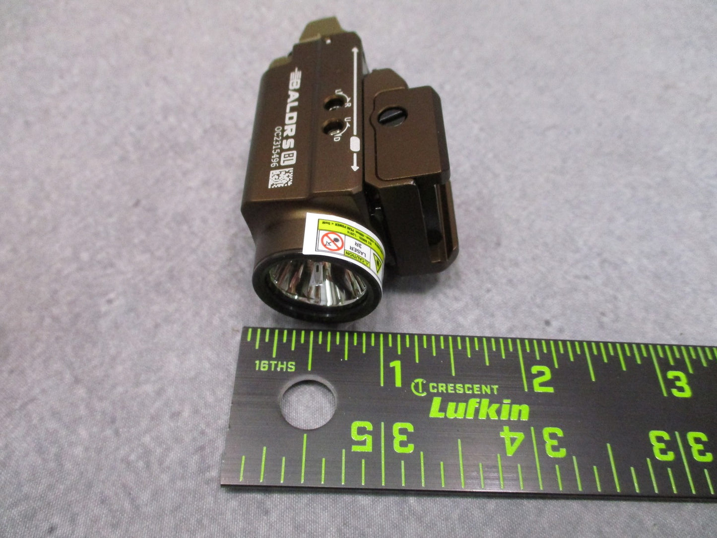 Olight Baldr S BL Tactical Light & Blue Laser Combo - Desert Tan - Excellent