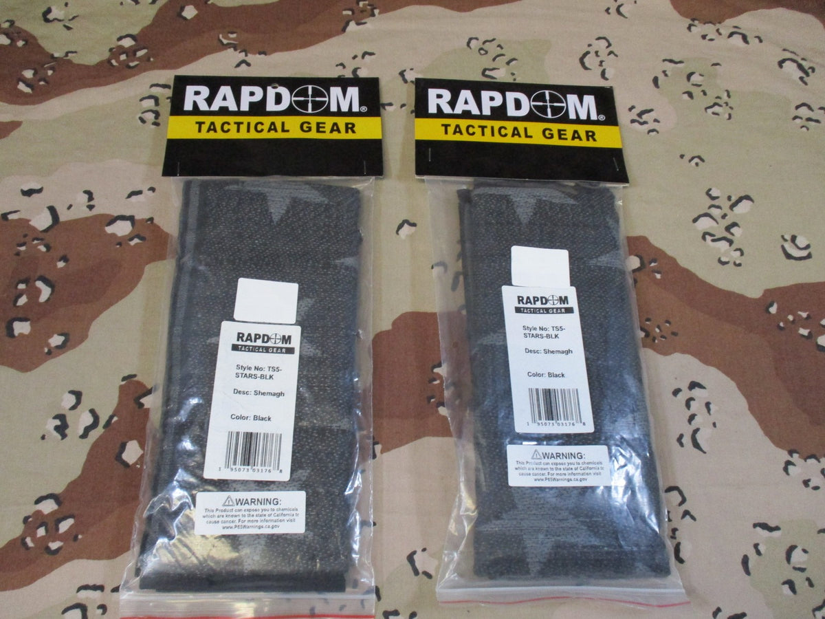 2 New Rapdom Tactical Shemagh Scarves Star Pattern Black TS5-STARS-BLK