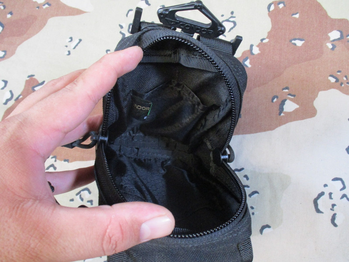 Condor MA26 Gadget Pouch Black MOLLE Tactical Utility EDC Gear Bag