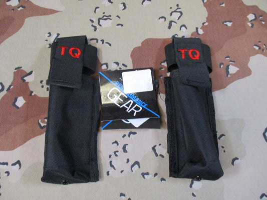 2x Vism Tactical Tourniquet Pouch TQ MOLLE Black Medical Gear Holder New