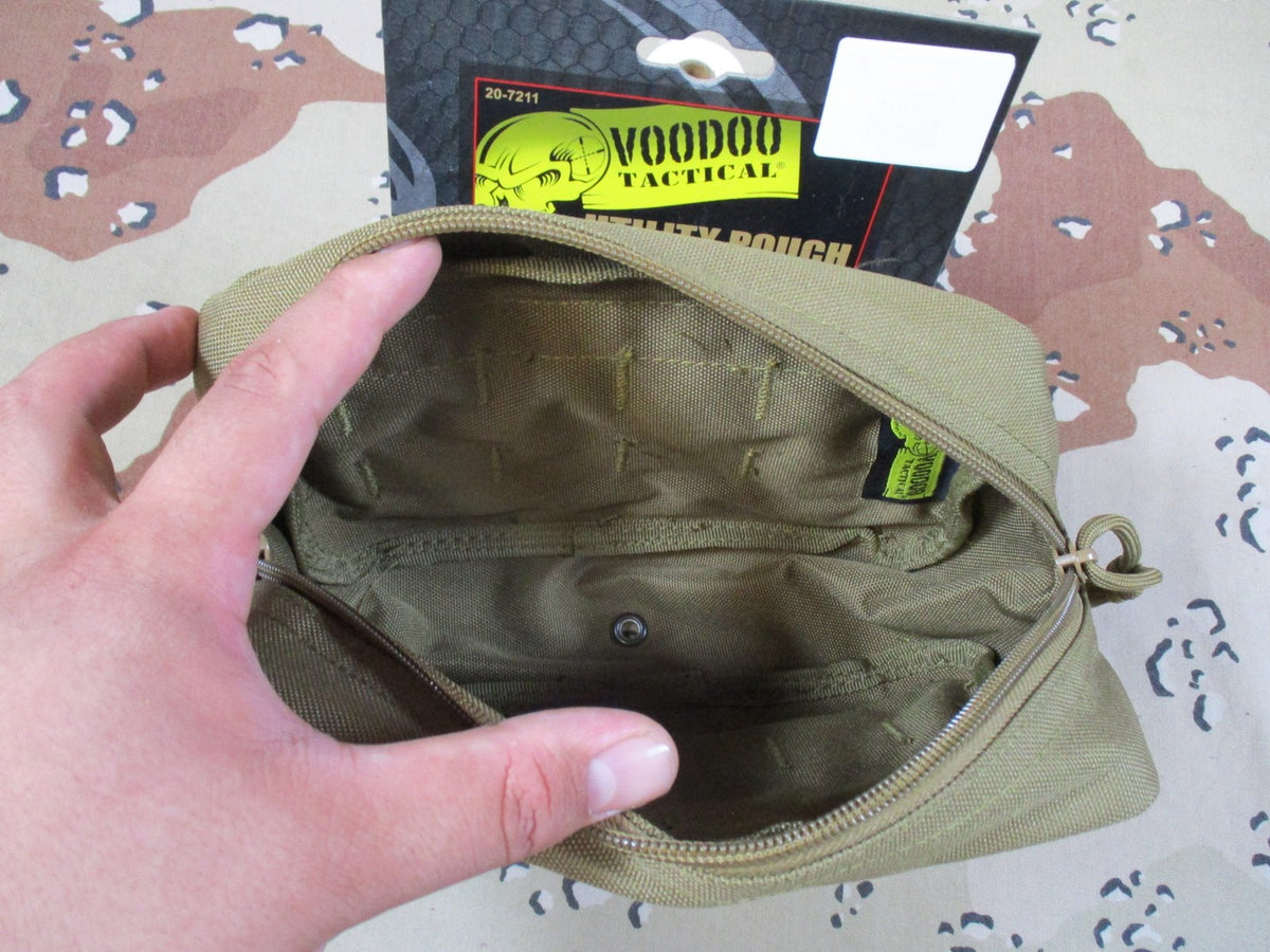 Voodoo Tactical 20-7211 MOLLE Utility Pouch Coyote Tan New with Tags