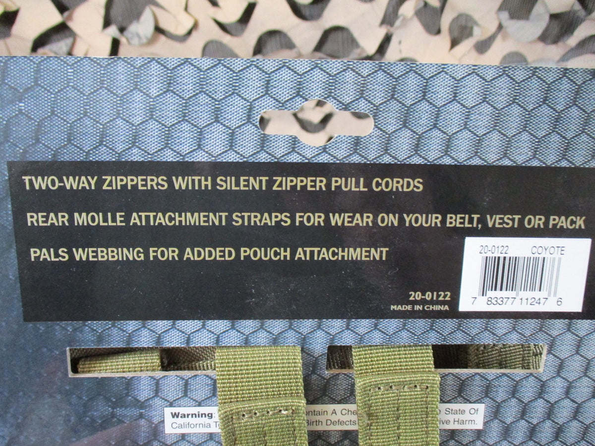 Voodoo Tactical Rounded Utility Pouch Coyote Tan MOLLE Compatible New
