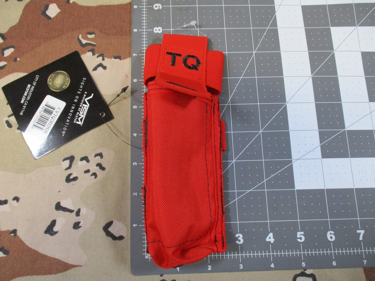 2x VISM VISM Tactical Tourniquet Pouch MOLLE Red CVTQ3020R New