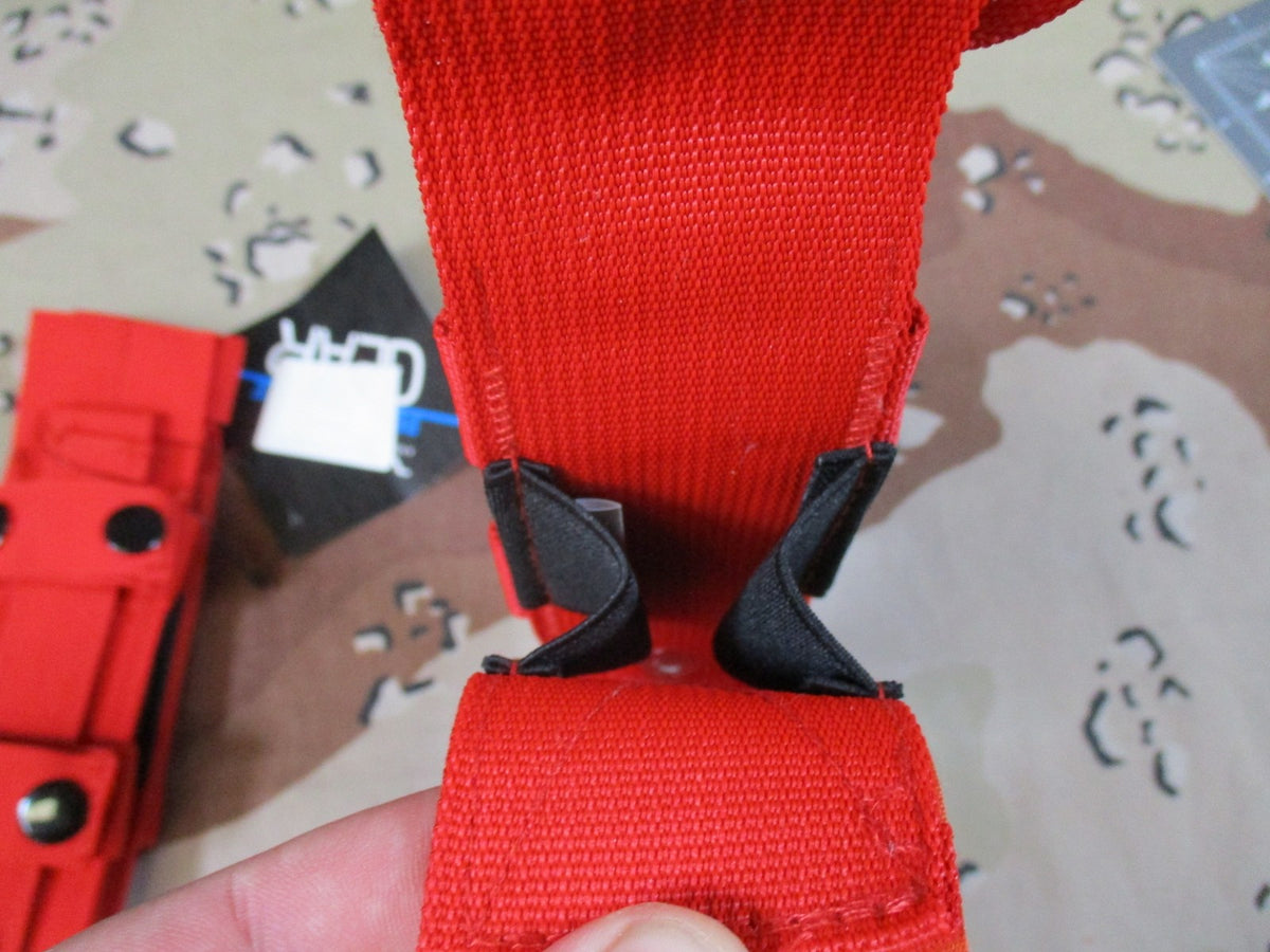2x VISM Tactical Tourniquet Pouch Red MOLLE Medical Gear Holder New