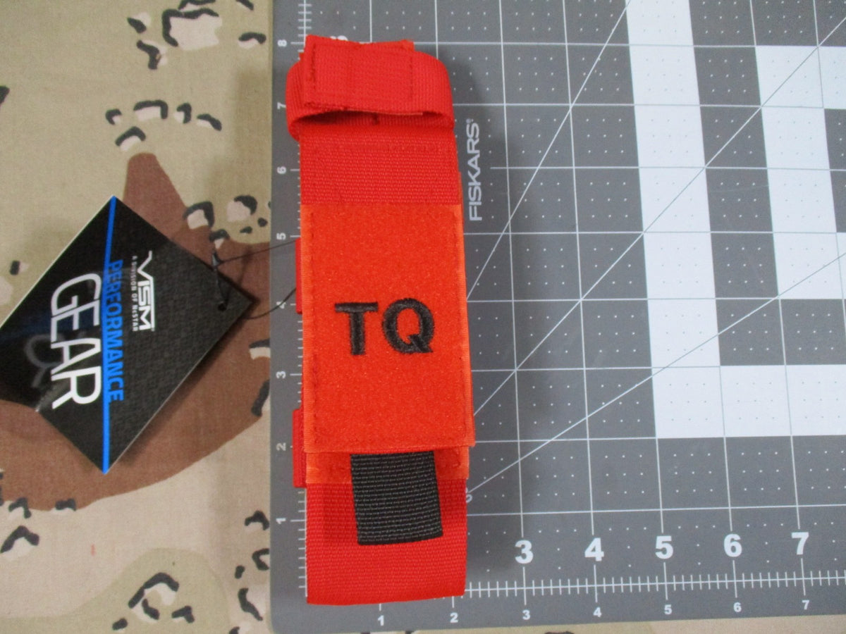 2x VISM Tactical Tourniquet Pouch Red MOLLE Medical Gear Holder New