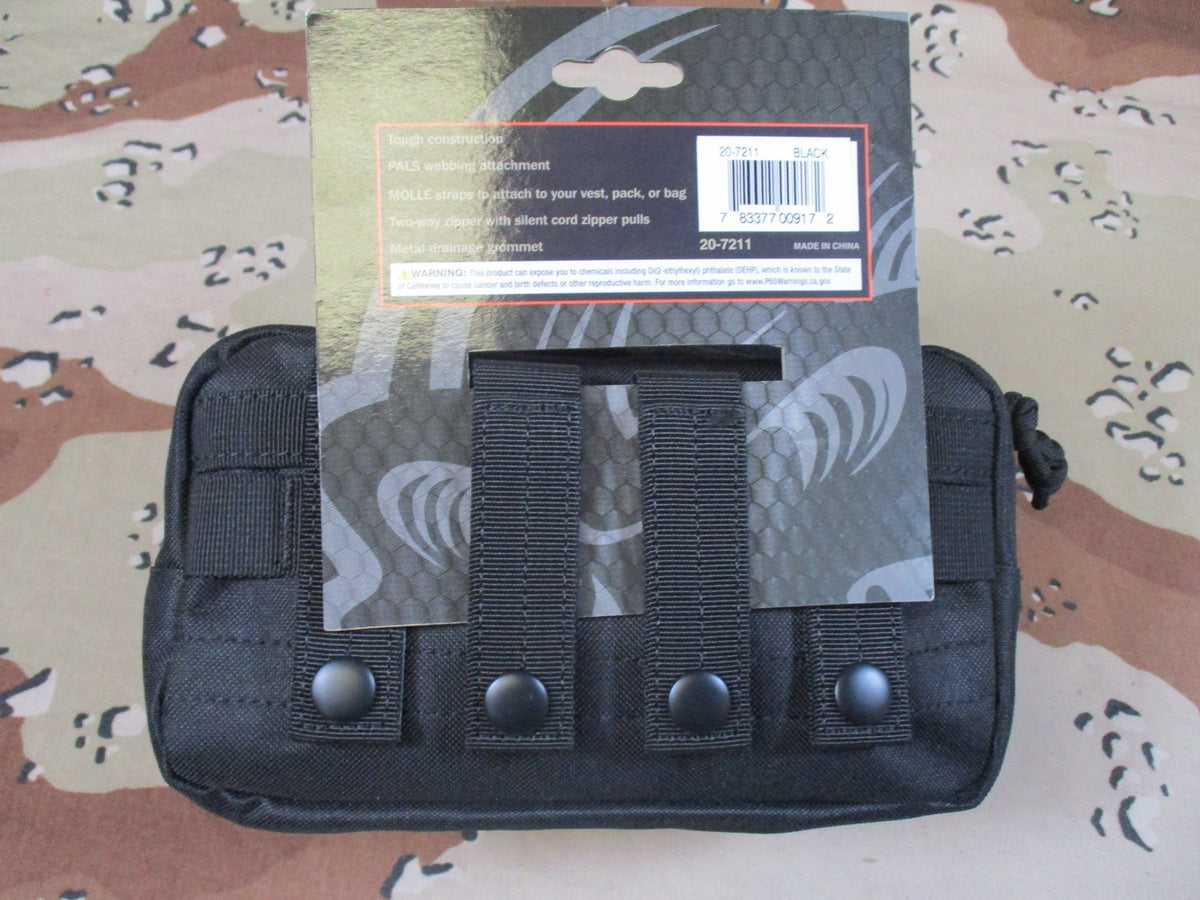 Voodoo Tactical Utility Pouch Black MOLLE PALS Attachment 20-7211 New