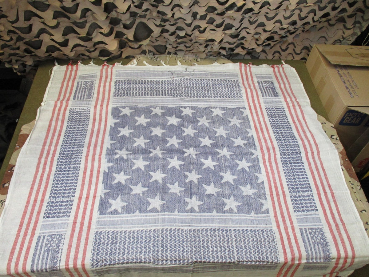 2 Pack Rapdom Tactical Shemagh Scarf USA Flag Pattern New