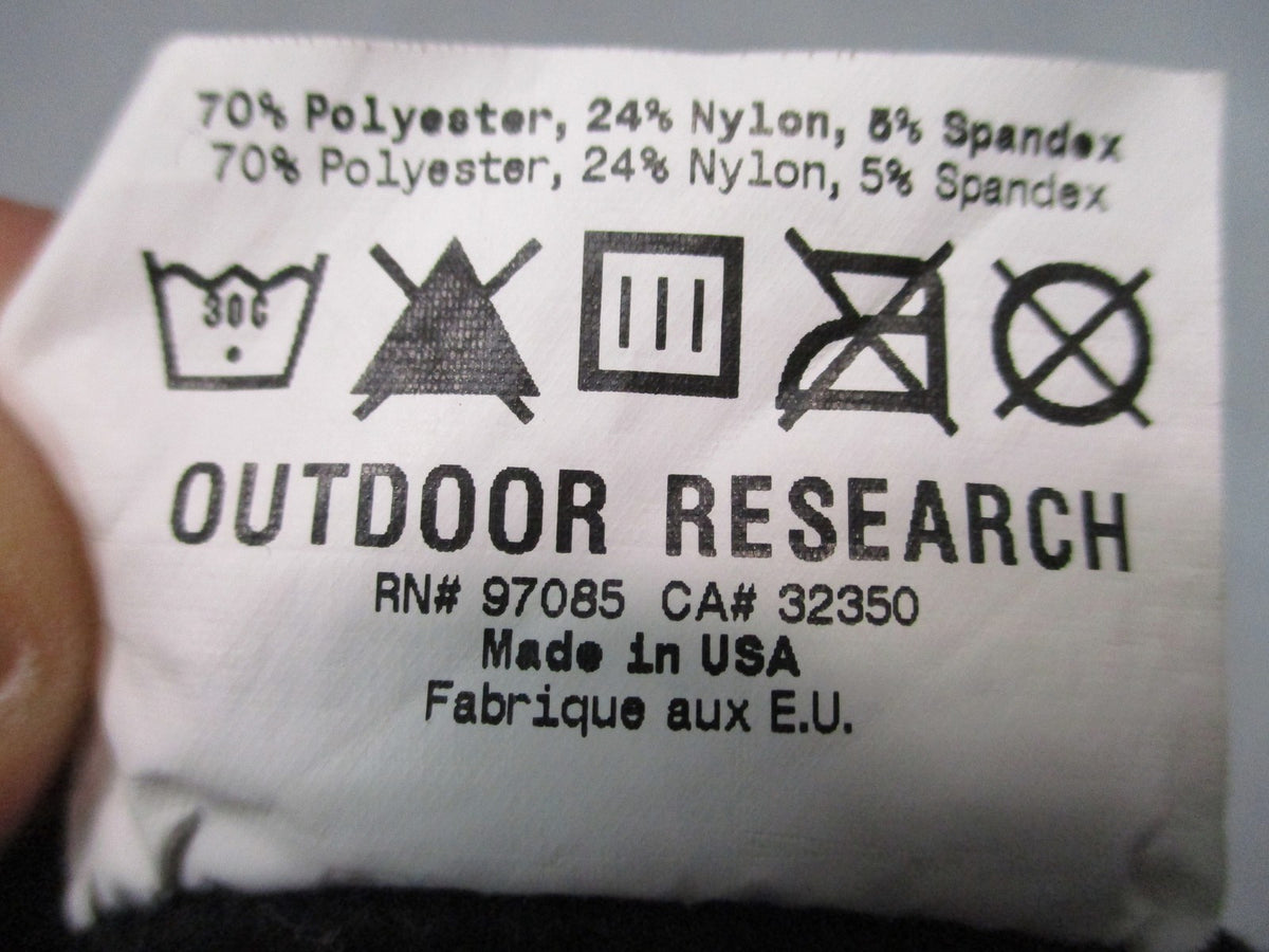 Outdoor Research PS150 Military Gloves Black Large Polartec USA Made Tactical