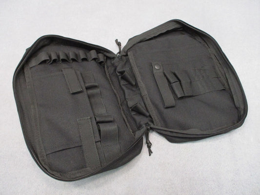 M9 Aid Bag Medical Organizer Insert Black Clamshell Pouch Elastic Tool Holders