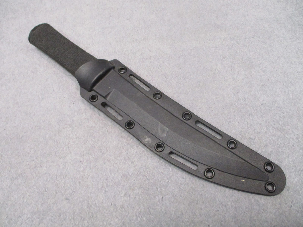 CRKT Hissatsu Fixed Blade Knife 2907K Black Tactical Knife with Sheath