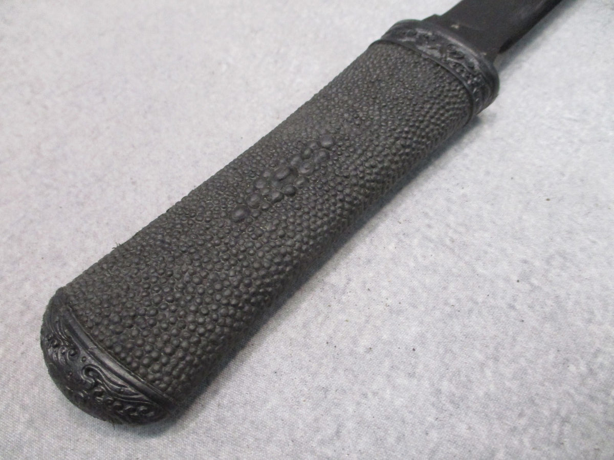 CRKT Hissatsu Fixed Blade Knife 2907K Black Tactical Knife with Sheath