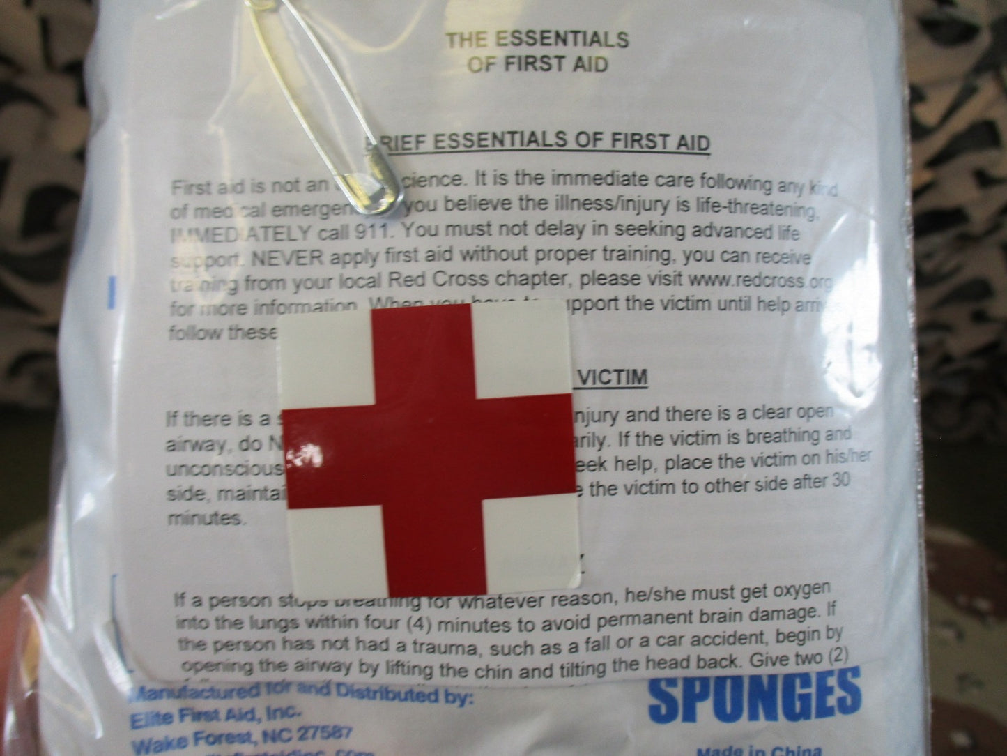Elite First Aid Travel Kit FA129 Compact Emergency Medical Supplies New