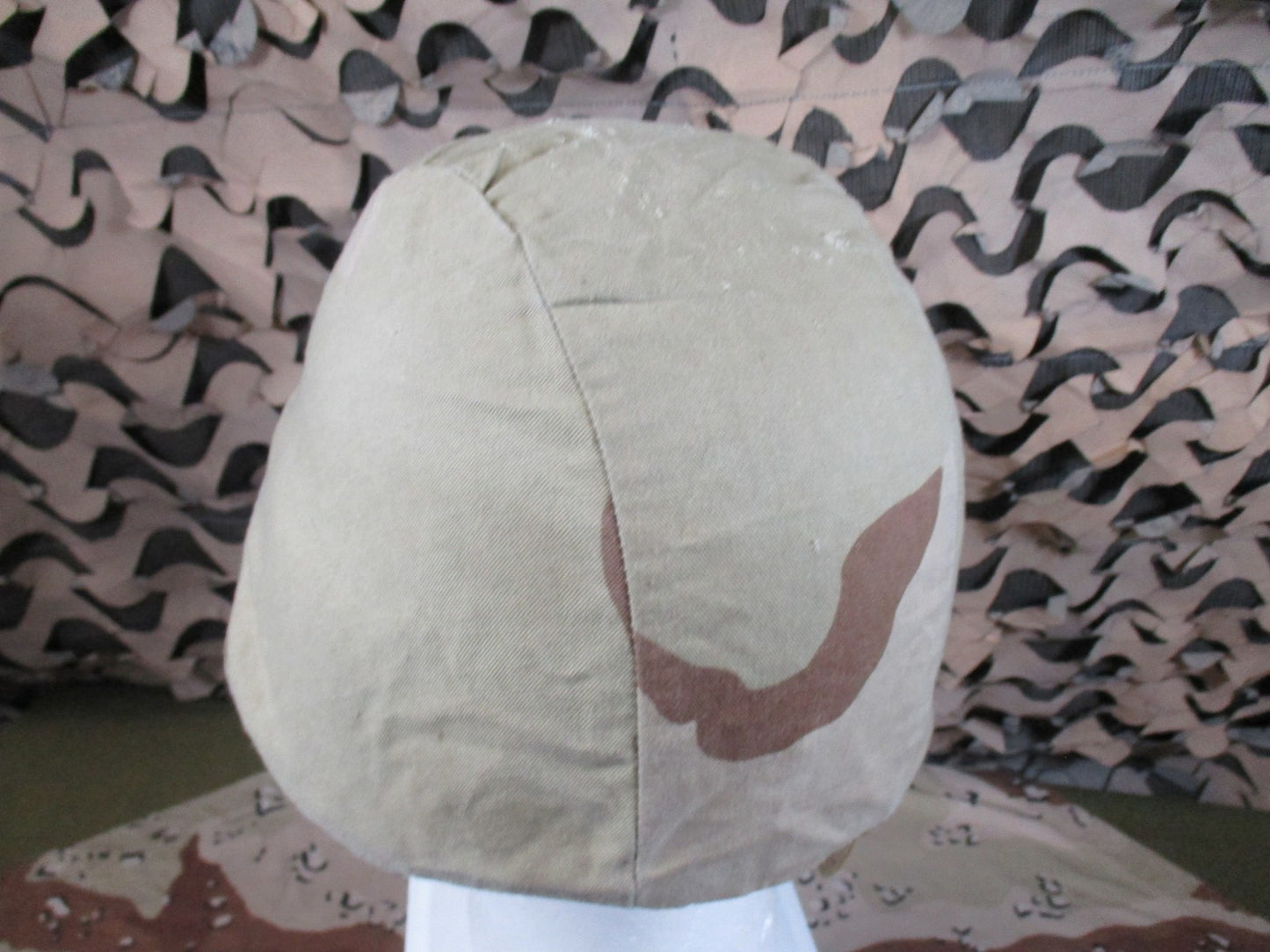 US Military PASGT Helmet Kpot Size XS w/ Desert Camo Cover Surplus
