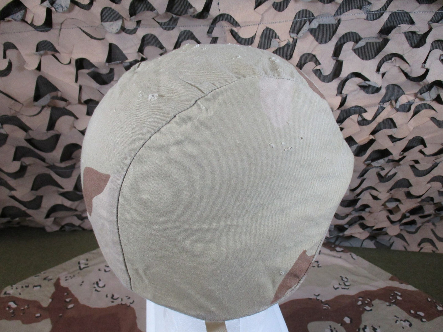 US Military PASGT Helmet Kpot Size XS w/ Desert Camo Cover Surplus