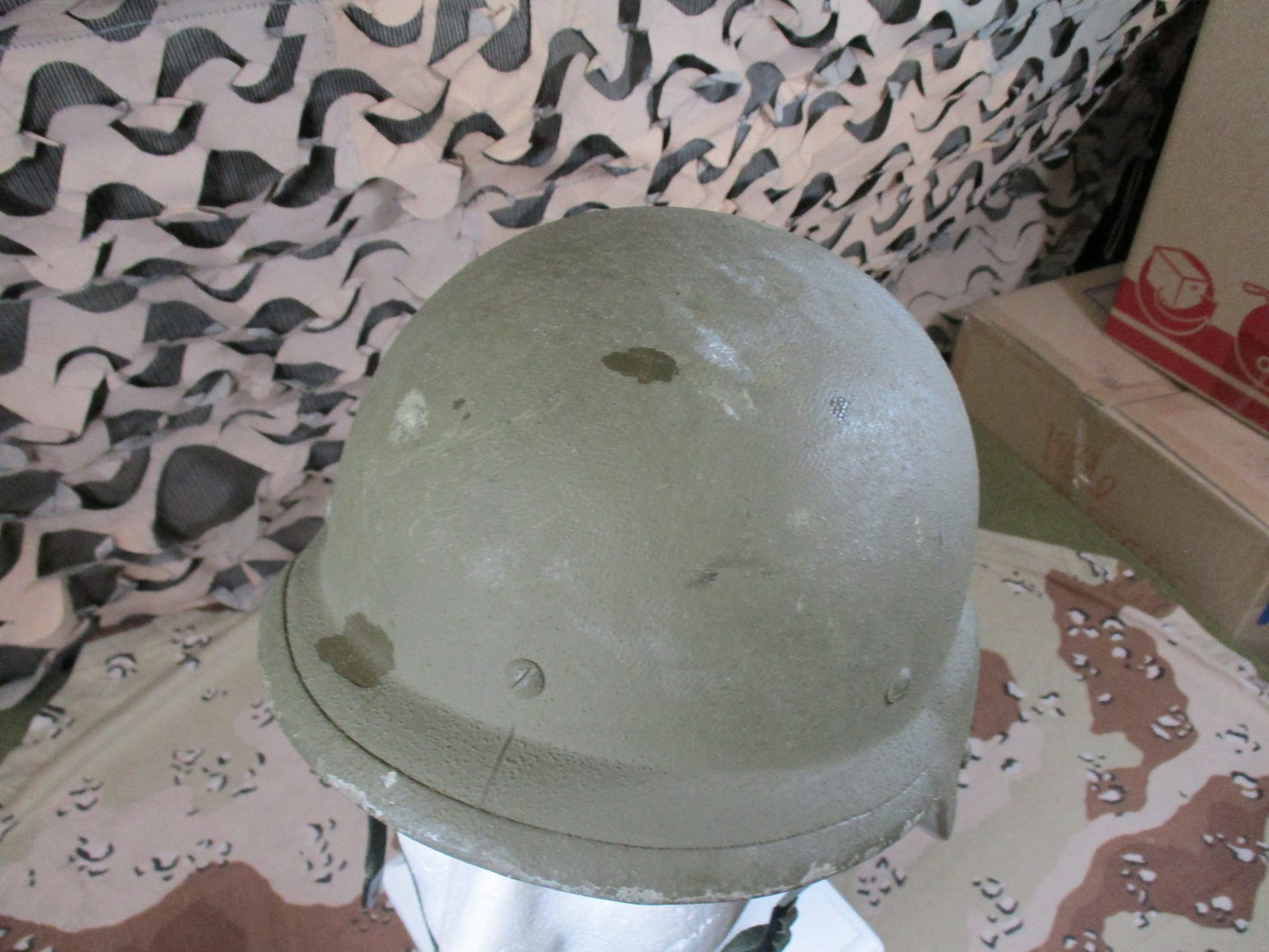 US Military PASGT Helmet Kpot Size XS w/ Desert Camo Cover Surplus