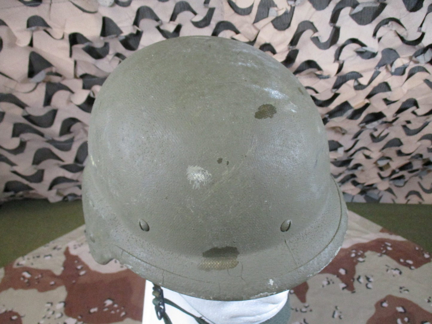 US Military PASGT Helmet Kpot Size XS w/ Desert Camo Cover Surplus