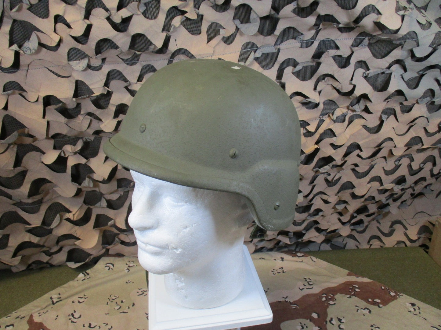 US Military PASGT Helmet Woodland Camo Cover Size Small Genuine Surplus