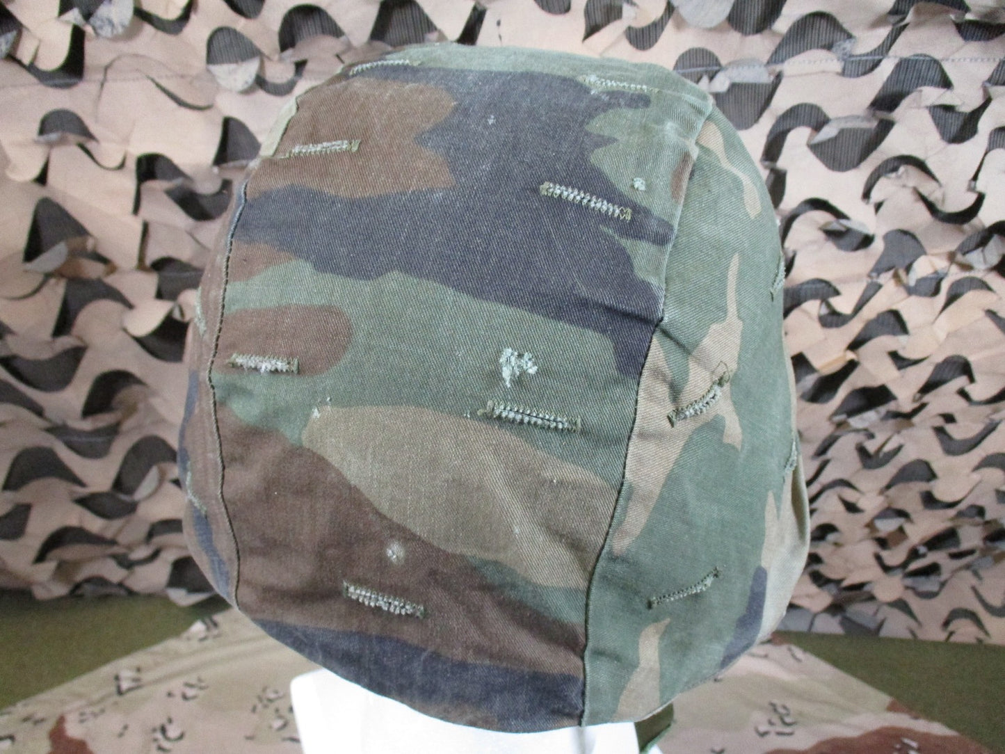 US Military PASGT Helmet Woodland Camo Cover Size Small Genuine Surplus