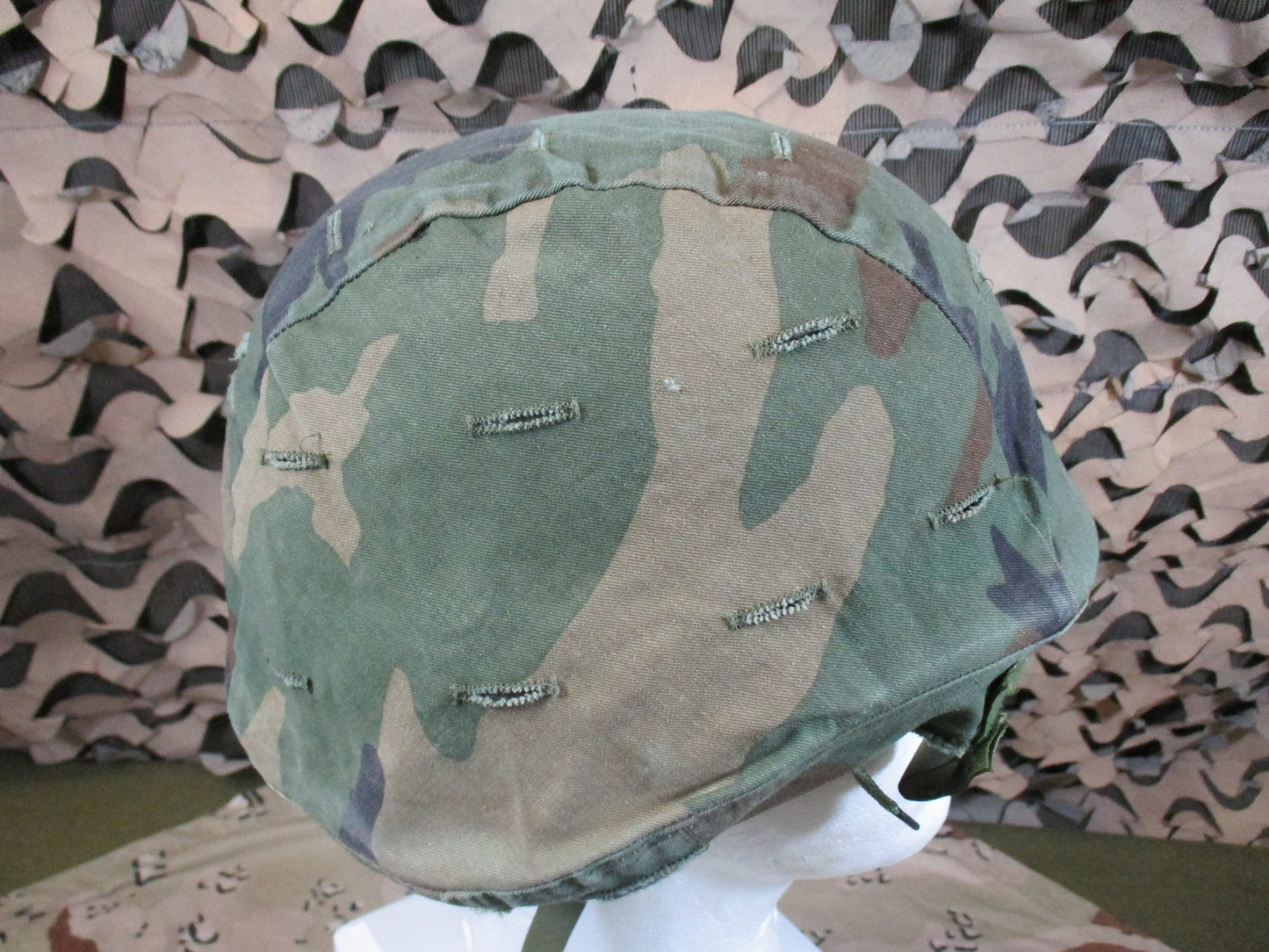US Military PASGT Helmet Woodland Camo Cover Size Small Genuine Surplus