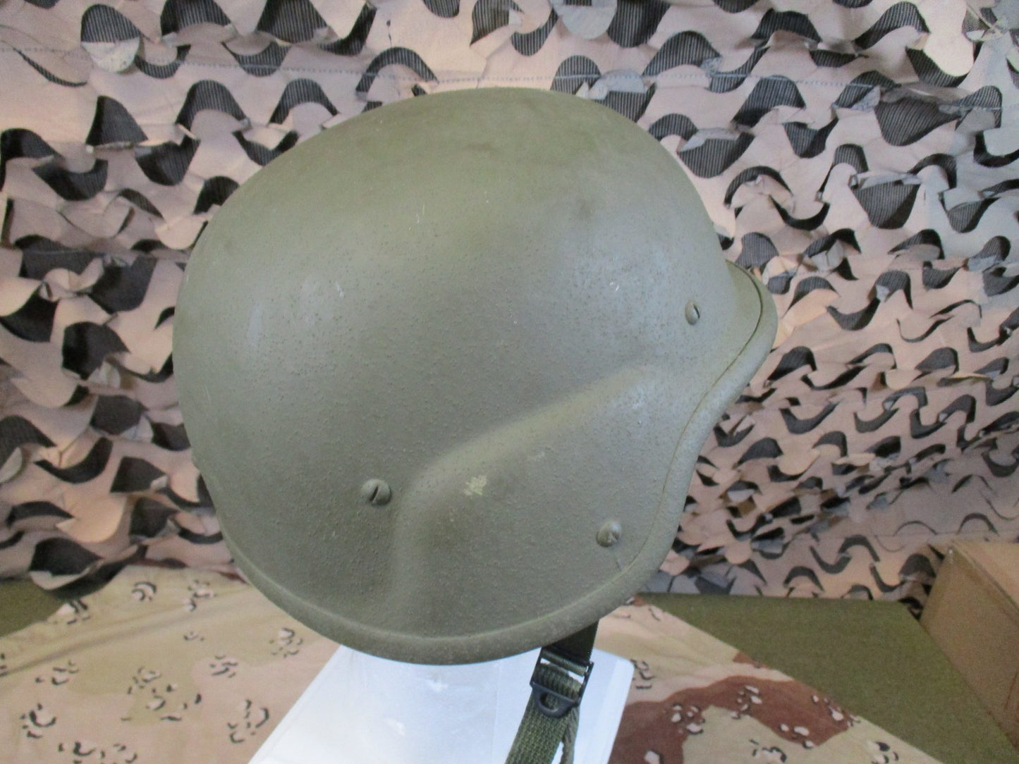 US Military PASGT Helmet Woodland Camo Cover Size Small Genuine Surplus