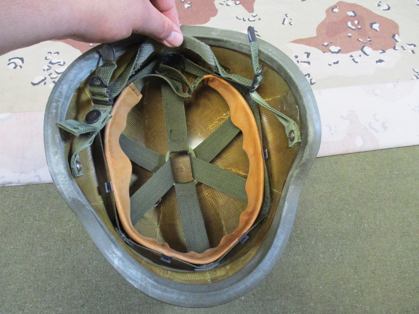 US Military PASGT Helmet Woodland Camo Cover Size Small Genuine Surplus