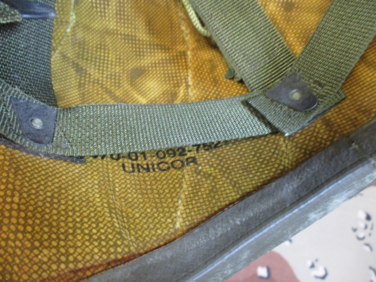 US Military PASGT Helmet Woodland Camo Cover size medium Surplus
