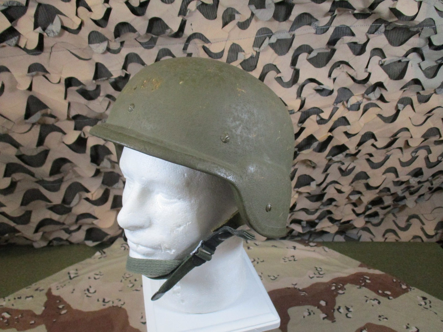 US Military PASGT Helmet Kpot Woodland Camouflage Cover Genuine Surplus