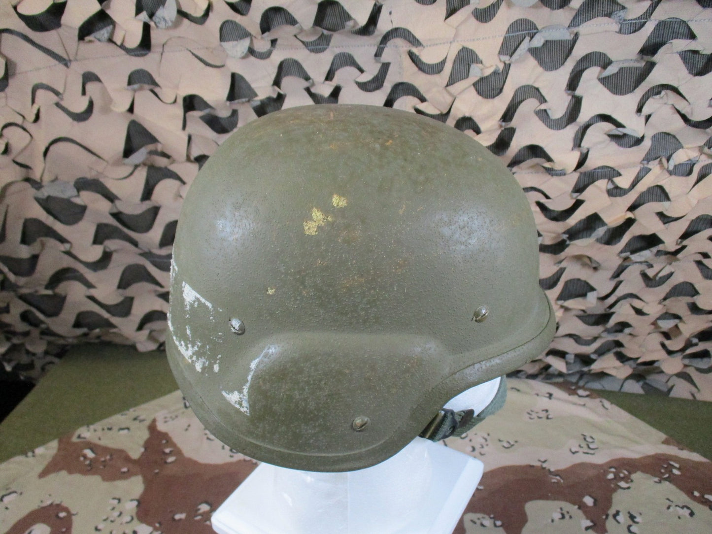US Military PASGT Helmet Kpot Woodland Camouflage Cover Genuine Surplus