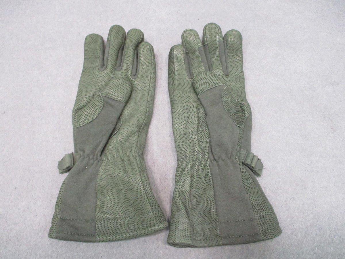 US Military Masley Gore-Tex Cold Weather Flyers Gloves Sage Green Size Medium