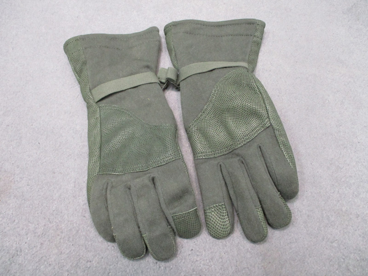 US Military Masley Gore-Tex Cold Weather Flyers Gloves Sage Green Size Medium