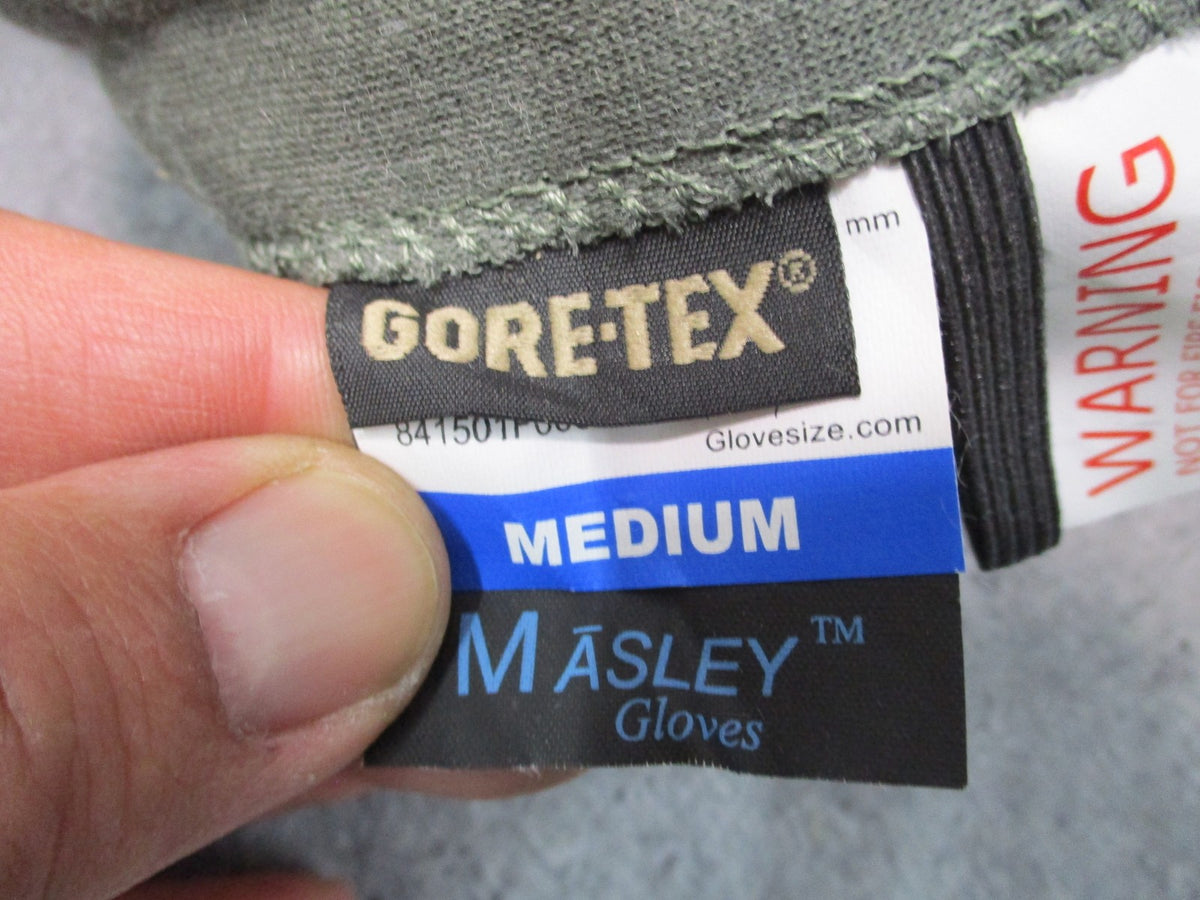 US Military Masley Gore-Tex Cold Weather Flyers Gloves Sage Green Size Medium