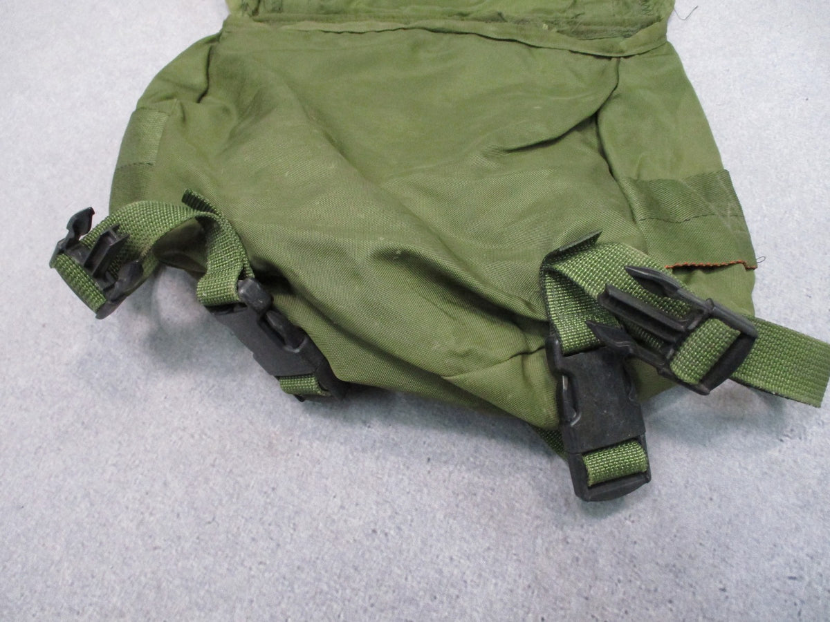 USGI Military Combat Butt Pack OD Green Woodland Liner ALICE Field Pack Used