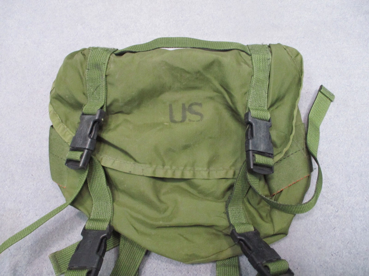 USGI Military Combat Butt Pack OD Green Woodland Liner ALICE Field Pack Used