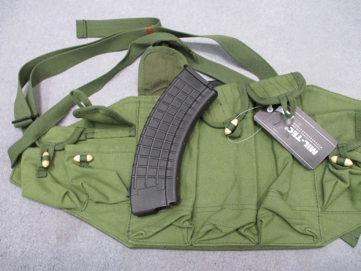 Mil-Tec Type 56 Chest Rig Olive Drab Tactical Magazine Pouch New