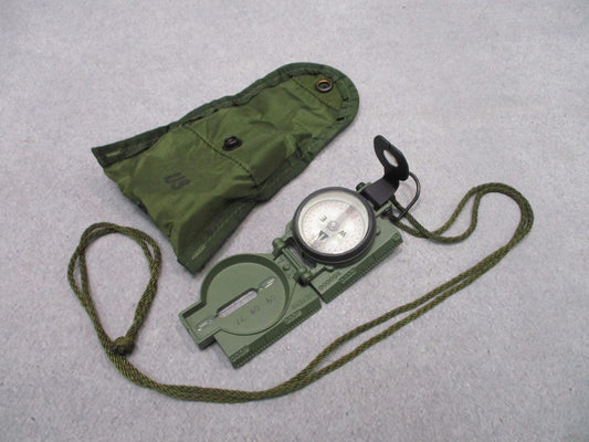 Cammenga Model 3H Tritium Lensatic Compass OD Green 2009 USA w Military Pouch