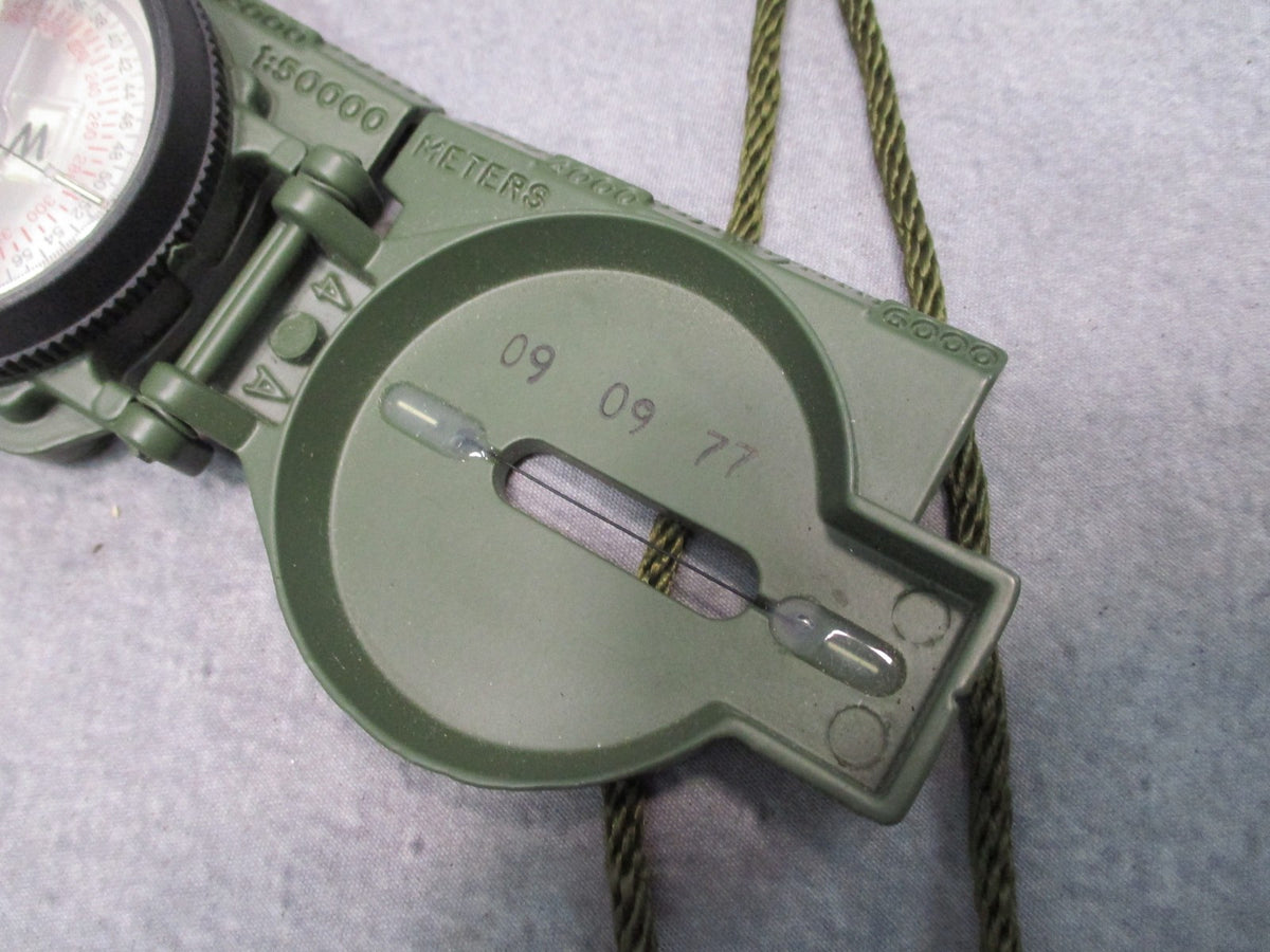 Cammenga Model 3H Tritium Lensatic Compass OD Green 2009 USA w Military Pouch