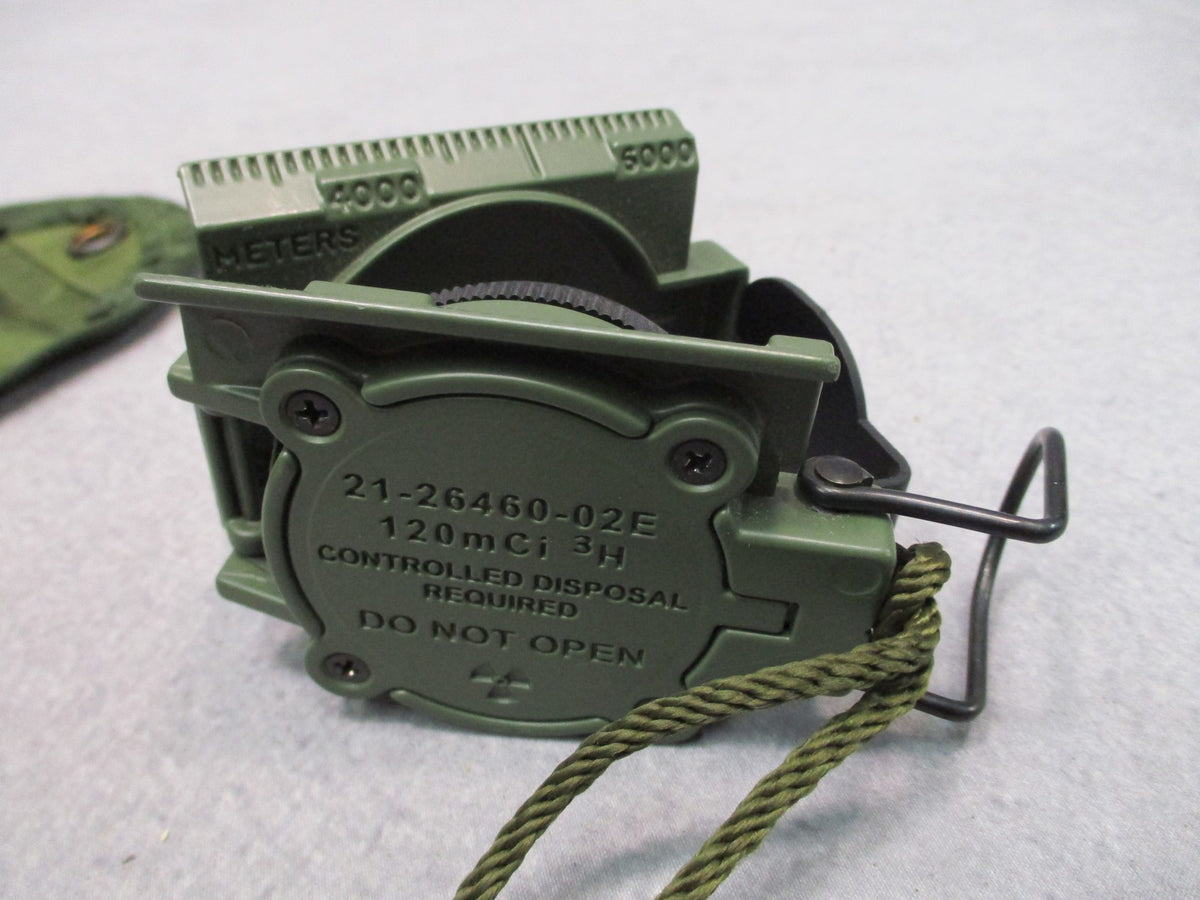 Cammenga Model 3H Tritium Lensatic Compass OD Green 2009 USA w Military Pouch