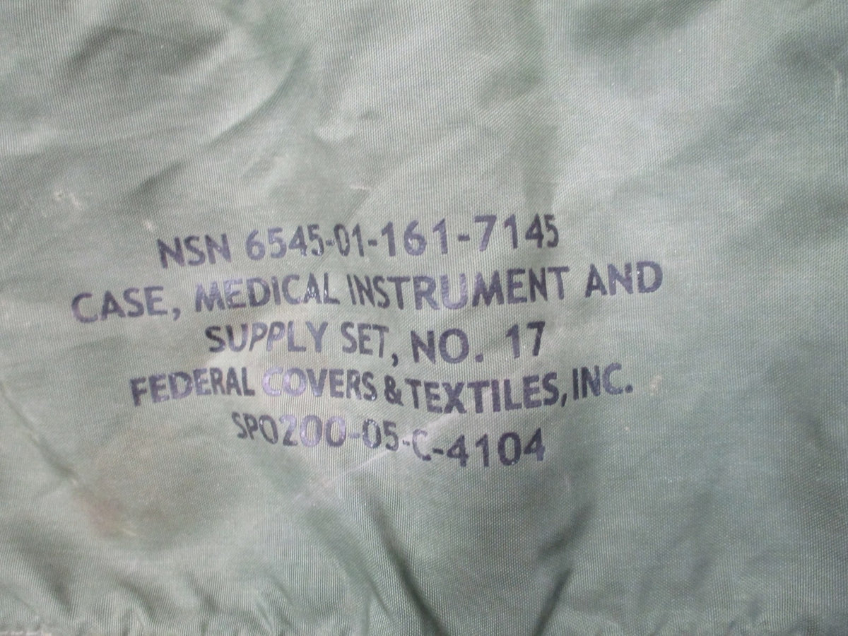 USGI M17 Medical Instrument Case No 17 OD Green NSN 6545-01-161-7145 Medic Bag