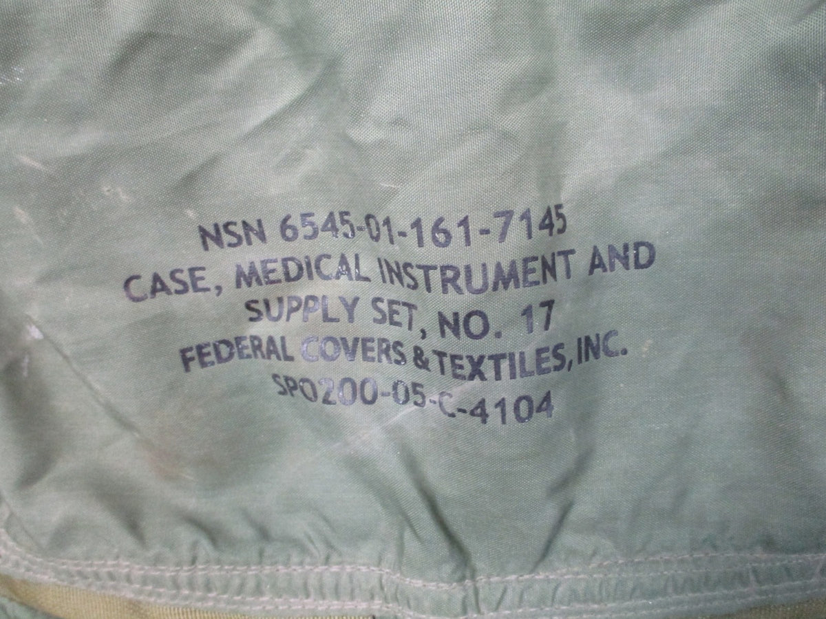 USGI M17 Medical Instrument Case No 17 OD Green NSN 6545-01-161-7145 Medic Bag
