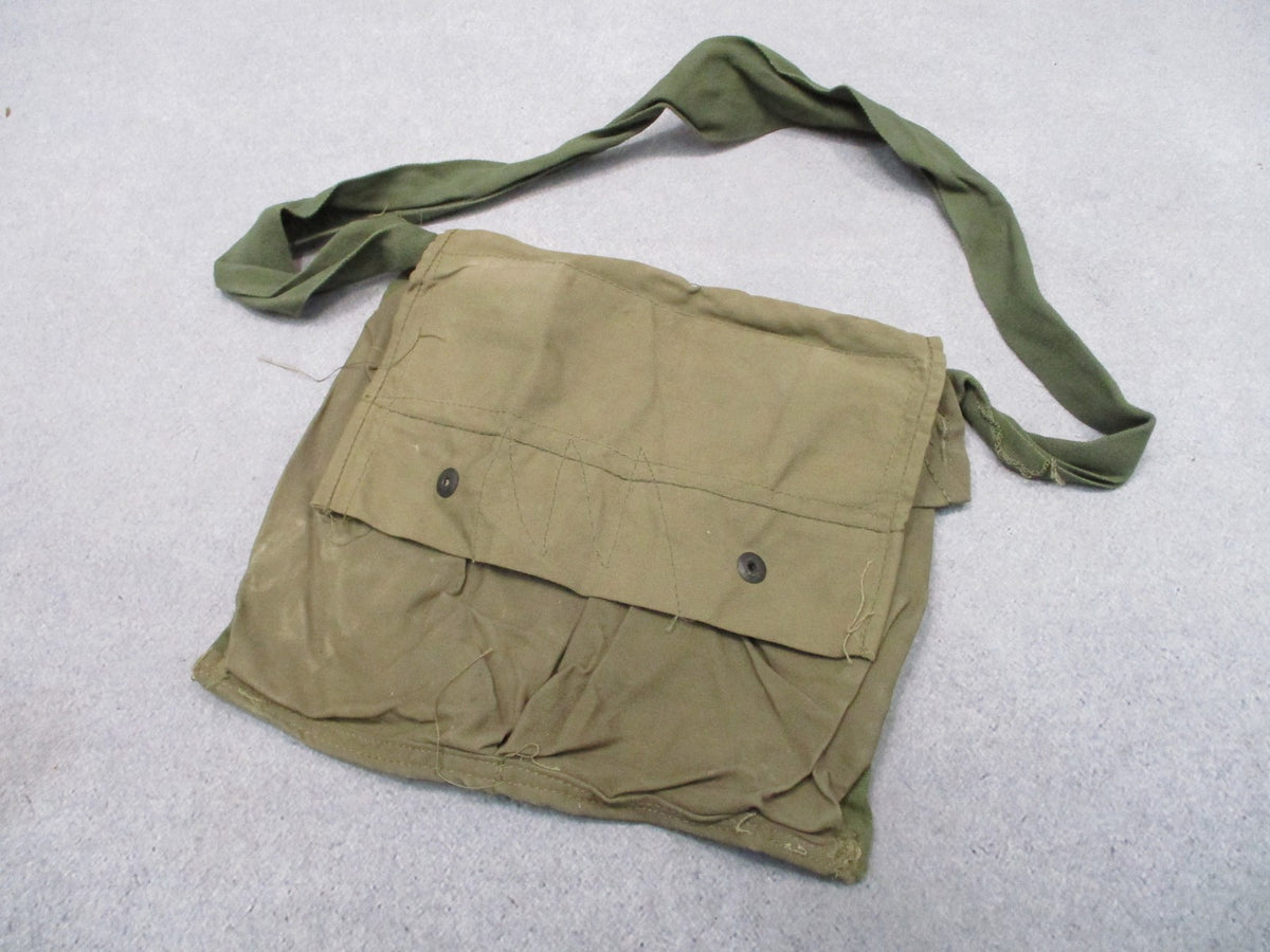 USGI M7 Bandolier Carry Bag OD Green Vietnam Era Military Satchel Vintage