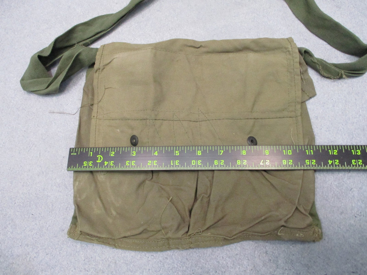 USGI M7 Bandolier Carry Bag OD Green Vietnam Era Military Satchel Vintage
