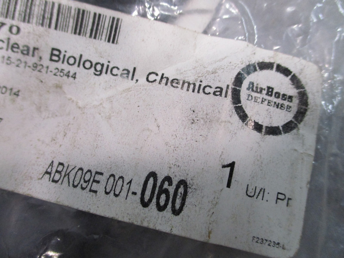 AirBoss JB2GU JSLIST NBC Chemical Protective Gloves Large Coolmax Liners NOS