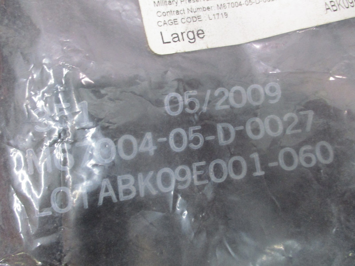 AirBoss JB2GU JSLIST NBC Chemical Protective Gloves Large Coolmax Liners NOS