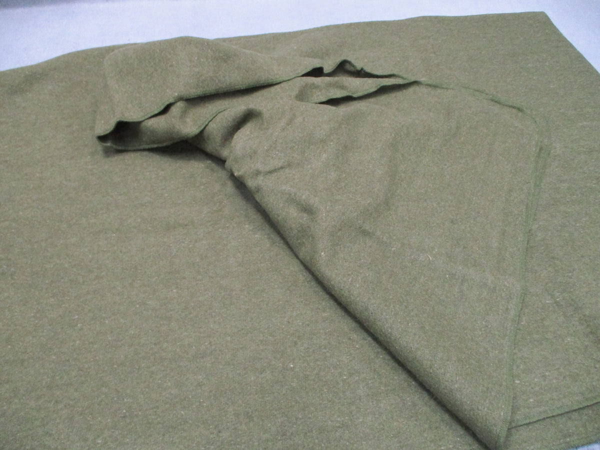 Phoenix US Military OD Wool Blanket 66x90 86% Wool USA Made NOS Army Surplus