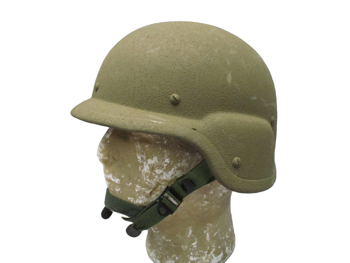 USGI PASGT K-Pot Combat Helmet XS Devils Lake Sioux 1985 w Chinstrap Headband