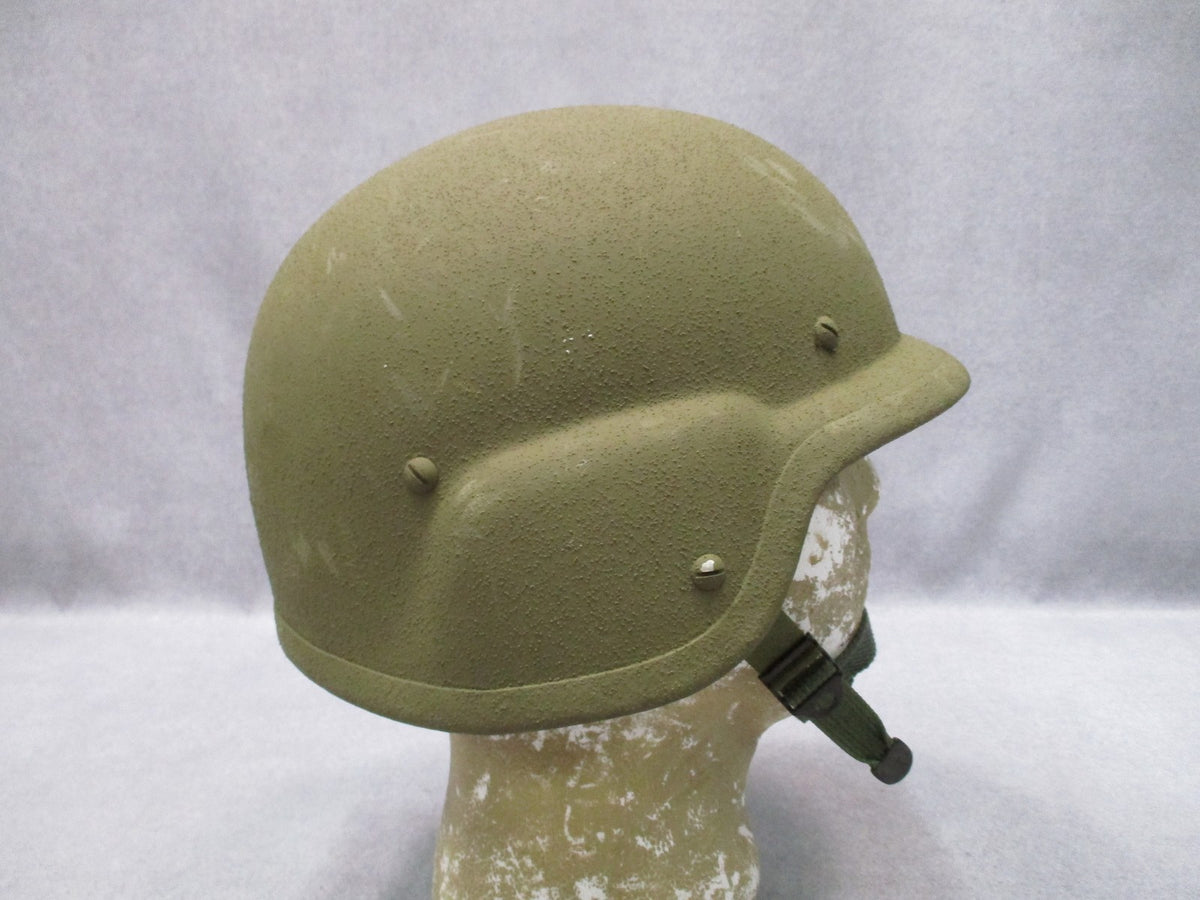 USGI PASGT K-Pot Combat Helmet XS Devils Lake Sioux 1985 w Chinstrap Headband