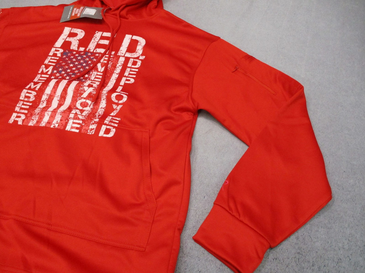 New Rothco R.E.D. Concealed Carry Tactical Hoodie Sweatshirt Red Size Large 4036