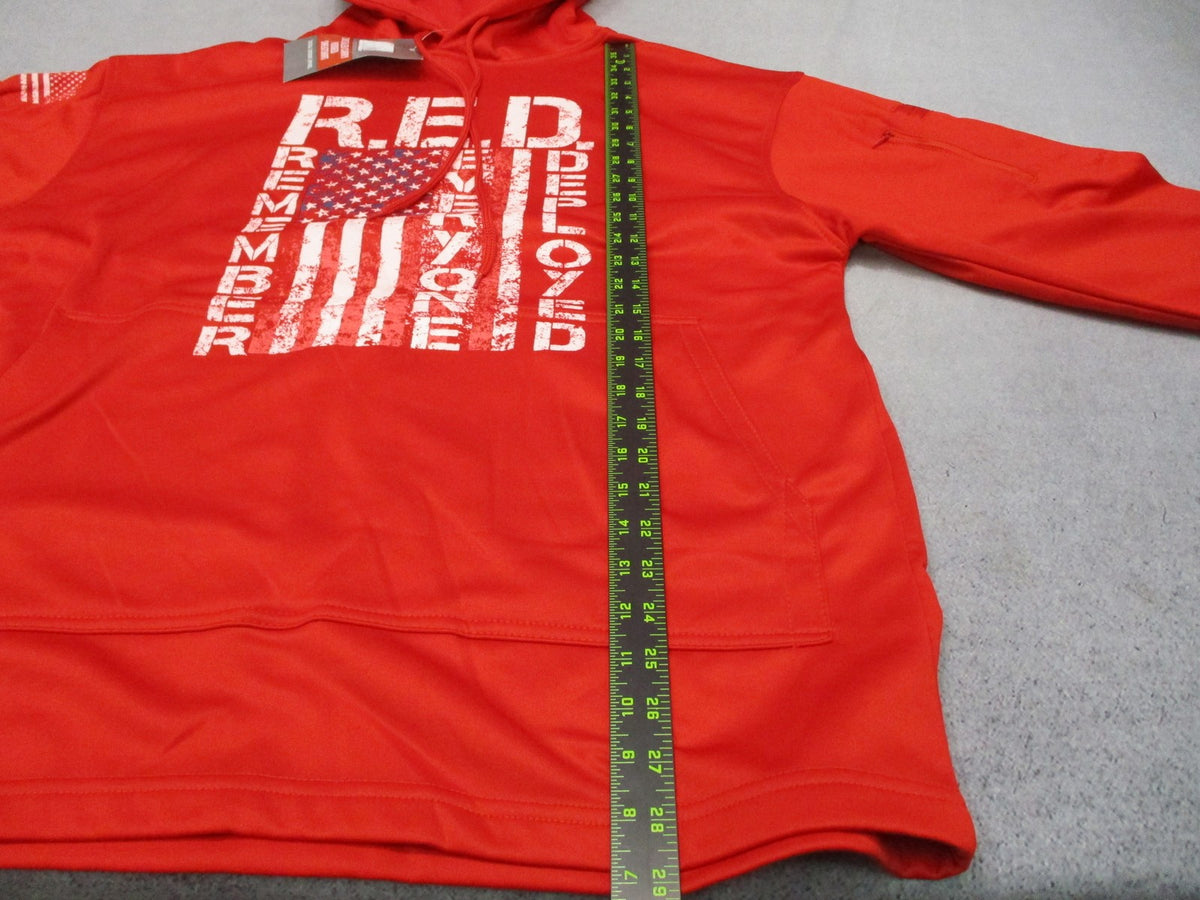 New Rothco R.E.D. Concealed Carry Tactical Hoodie Sweatshirt Red Size Large 4036