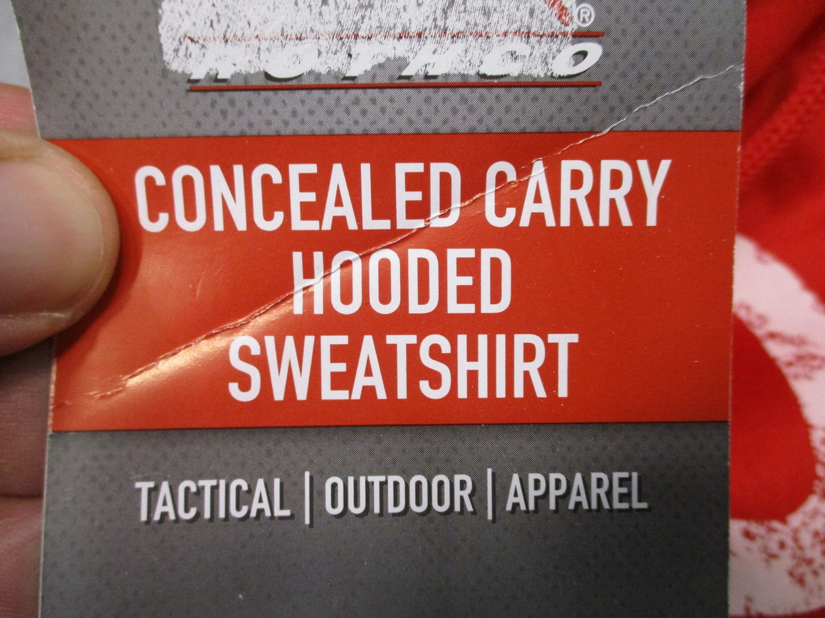 New Rothco R.E.D. Concealed Carry Tactical Hoodie Sweatshirt Red Size Large 4036